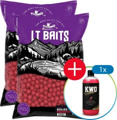 20kg - Boilies LT Baits Extreme Strawberry - Jagoda 20mm + Booster Besplatno