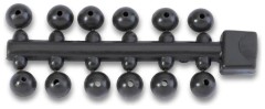 24kom - Perlice Anaconda Tapered Bore Beads 6mm