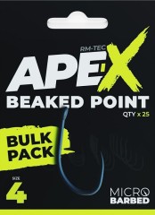 25ks - Háček RidgeMonkey Ape-X Beaked Point Bulk Pack 25ks - Háček RidgeMonkey Ape-X Beaked Point Bulk Pack