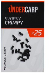 25ks - Krimpovacie Svorky UnderCarp Crimpy 0,6 mm