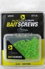 25ks - Vrtáček na Nástrahy Avid Carp Bait Screws Green 25ks - Vrtáček na Nástrahy Avid Carp Bait Screws Green