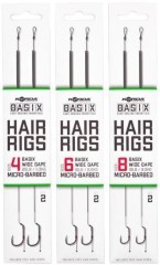 2kom - Gotovi Predvez Korda Basix Hair Rigs Wide Gape Barbed