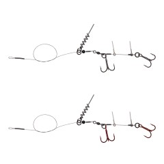 2kom - Montaža Savage Gear Linethru Corkscrew Rig 2