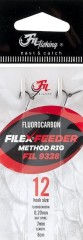 2kom - Predvez Fil Fishing Method Feeder Fluorocarbon Rig