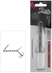 2ks - Gotova Udica Mikado Jaws Evo Stinger XL Veličina 1/0 30kg
