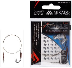 2ks - Hotový Návazec Mikado Ocelové Lanko 30cm 10kg