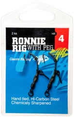 2ks - Kapronska Čarapa Giants Fishing Ronnie Rig + Peg