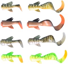 2ks - Náhradné Chvosty pre Savage Gear The 3D LB Hybrid Pike 17cm