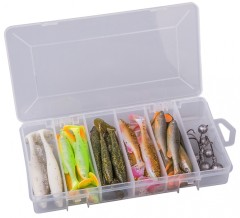 30 +6ks - Set Gumových Nástrah Savage Gear Fat Minnow T-Tail Kit