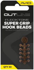 30ks - Stopery na Háček Avid Carp Outline FleckTone Super Grip Hook Beads