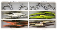 37ks - Sada Nástrah Westin Ned Worm Box Mix 37pcs