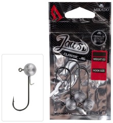 3ks - Balenie Jigových Hlavičiek Mikado Jaws Classic BN 40gr Veľkosť 4/0