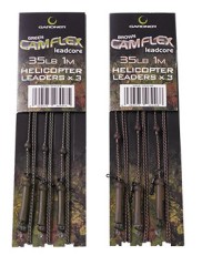3ks - Gardner Náväzce Camflex Helicopter Leadcore Leaders 35lb 1,5m