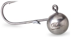 3ks - Jigová Hlavička Iron Claw Stříbrná Velikost 4/0