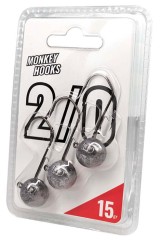 3ks - Jigová Hlavička Monkey Lures RAW 4/0