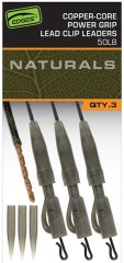 3ks - Končana Montaža Fox Edges Naturals Copper-Core Power Grip Rola Klip Lideri 50lb 3ks - Končana Montaža Fox Edges Naturals Copper-Core Power Grip Rola Klip Lideri 50lb