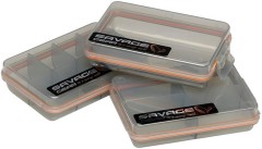 3ks - Krabička Savage Gear Pocket Box Smoke 3 Piece Kit 10,5x6,8x2,6cm