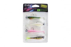 4 kom - Set Mamaca Fox Rage Mini Fry Loaded UV 7cm 5gr
