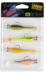 4kom - Set Mamaca Rage Mini Fry x4 Mixed UV Colour Pack Loaded 7cm 5gr
