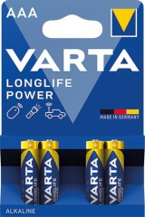 4ks - Baterie Varta Longlife Power AAA