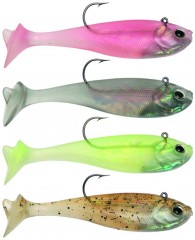 4ks - Gumová Nástraha s Háčkem ICE Fish 10cm 18gr