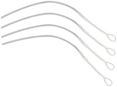 4ks Pletené Slučky Greys Braided Loop Pack #4-8 4ks Pletené Slučky Greys Braided Loop Pack #4-8