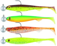 4ks - Set mamaca Fox Rage Slick Shad UV Loaded Head 11cm 10g