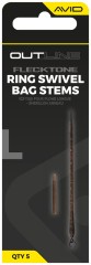 5kom - Dršci Sa Vrtilicom Avid Outline FleckTone Long Bag Stem - Ring Swivel
