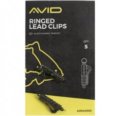 5kom - Sigurnosne kopče za olovo Avid Carp Outline Ringed Lead Clips
