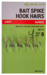 5kom - Udica Korum Bait Spike Hook Hairs Barbed