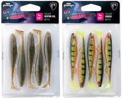 5ks - Gumena Mamac Fox Rage Ultra UV Slick Shad Jednobojni Paketi 9cm