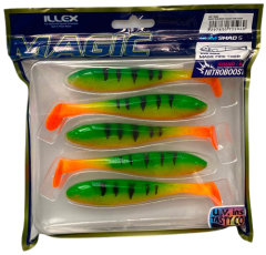 5ks - Gumena Mamac Illex Magic Slim Shad 5 10,5cm 8,65gr Magic Fire Tiger