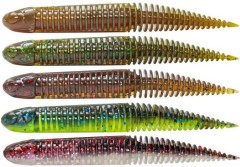 5ks - Gumena Mamac Savage Gear Ned Dragon Tail Slug Clear Water Mix
