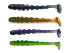 5ks - Gumová Nástraha Crazy Fish Vibro Worm 8,5cm 3,25gr