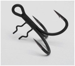 5ks - Jednoháčik MADCAT A-Static Shad Hook 6X Black