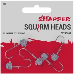 5ks - Jigová Hlavička Korum Čeburaška Snapper Floatex Squirm Heads 1 Hmotnosť 5gr