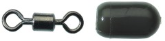 5ks - Obratlík Sensas se Zarážkou Swivel Stop Bead
