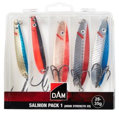 5ks - Sada Nástrah DAM Salmon Pack Box 7,5-9cm 28-35gr