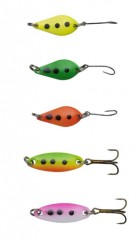 5ks - Sada Rotačiek DAM Trout Pack 2-4gr