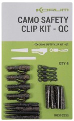 5ks - Sada Závesok a Prevlekov Korum Camo Safety Clip Kit QC 5ks - Sada Závesok a Prevlekov Korum Camo Safety Clip Kit QC