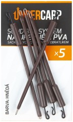 5ks - Solid Bag System UnderCarp Cijev za pričvršćivanje PVA vrećica Smeđa s brzim promjenom obr 5ks - Solid Bag System UnderCarp Cijev za pričvršćivanje PVA vrećica Smeđa s brzim promjenom obr