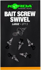 5ks - Vrtáček Korda Micro Ring Swivel Bait Screw Large 5ks - Vrtáček Korda Micro Ring Swivel Bait Screw Large