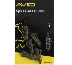 5ks - Závesky na Záťaže Avid Carp Outline QC Lead Clips 5ks - Závesky na Záťaže Avid Carp Outline QC Lead Clips