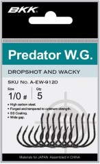 6 kom - Udice BKK Predator WG