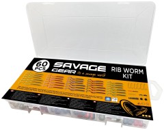 60ks - Gumová Nástraha Savage Gear Rib Worm Kit Mix Colours