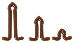 63ks - Zarážke MS Range Hair Extender Stops Smeđa