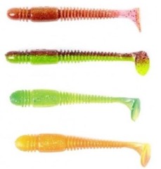 6kom - Gumeni Mamac Lucky John Tioga 8,6cm