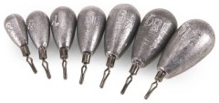 6kom Olovo Iron Claw Tear Drop Sinkers 5 g