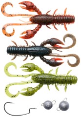 6ks - Gumová Nástraha Berkley Pulse Realistic Craw Cheb Fishing Pack 10cm 10/14g Varied
