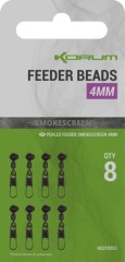 8 kom - Perle Korum Smokescreen Feeder Beads 4mm